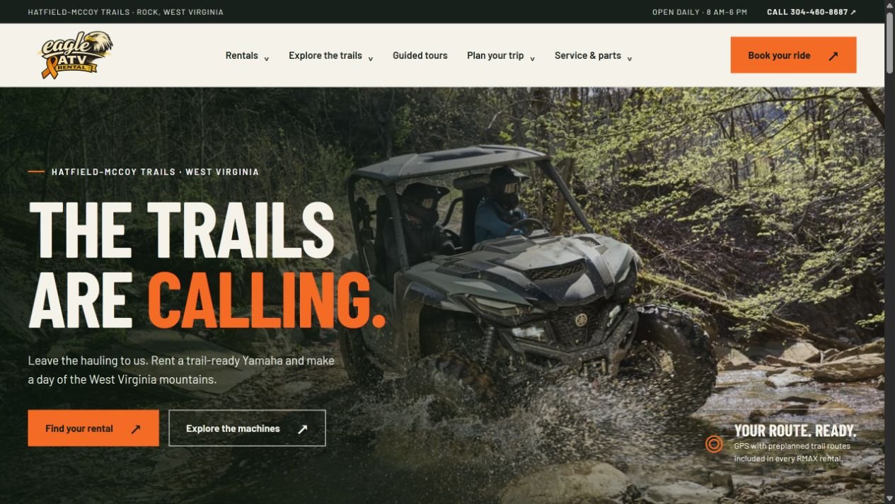 Keep the ride moving. Example of TooFast website work